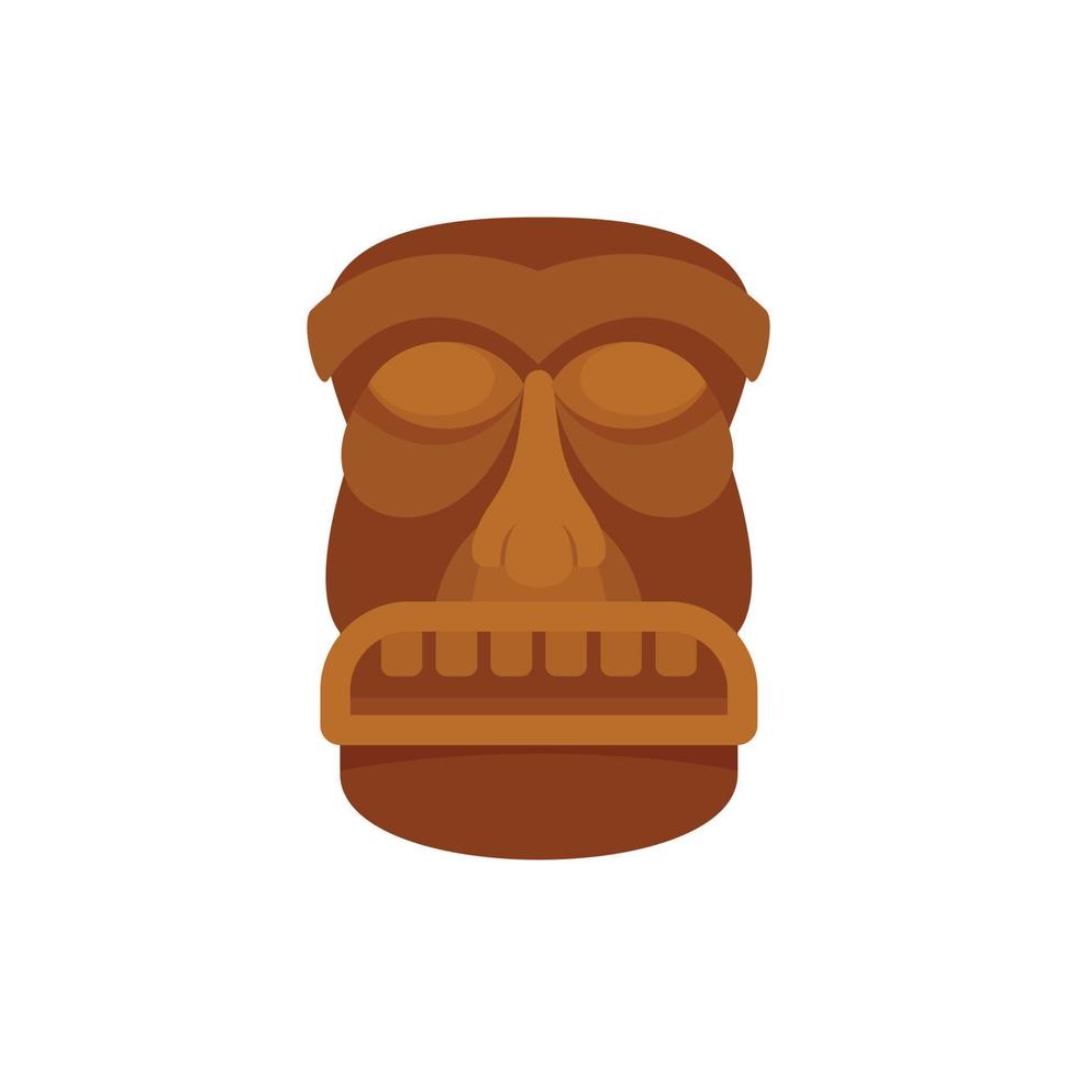 Hawaii idol icon, flat style vector