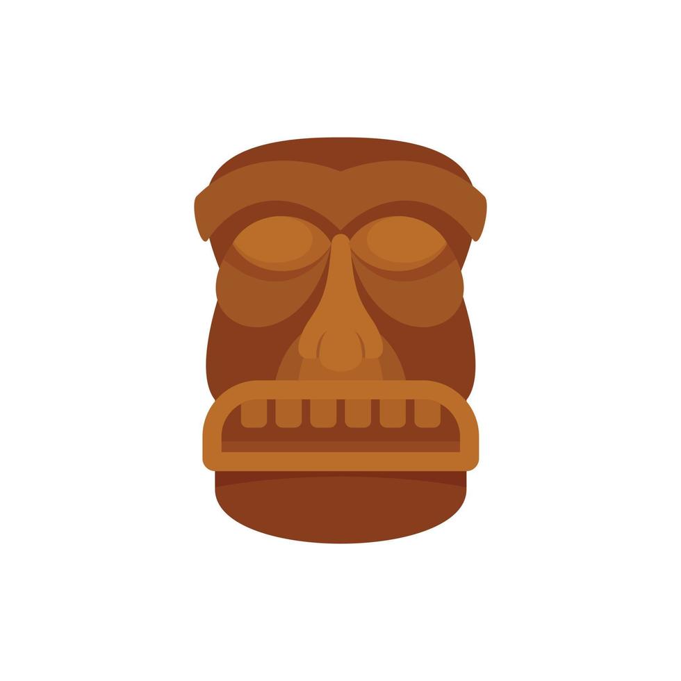 icono de ídolo de hawaii, estilo plano vector