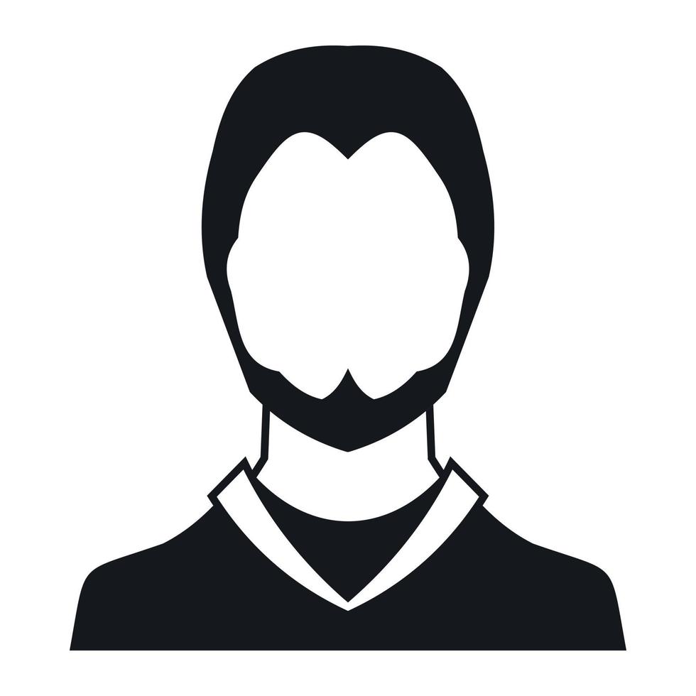 User icon, simple style vector