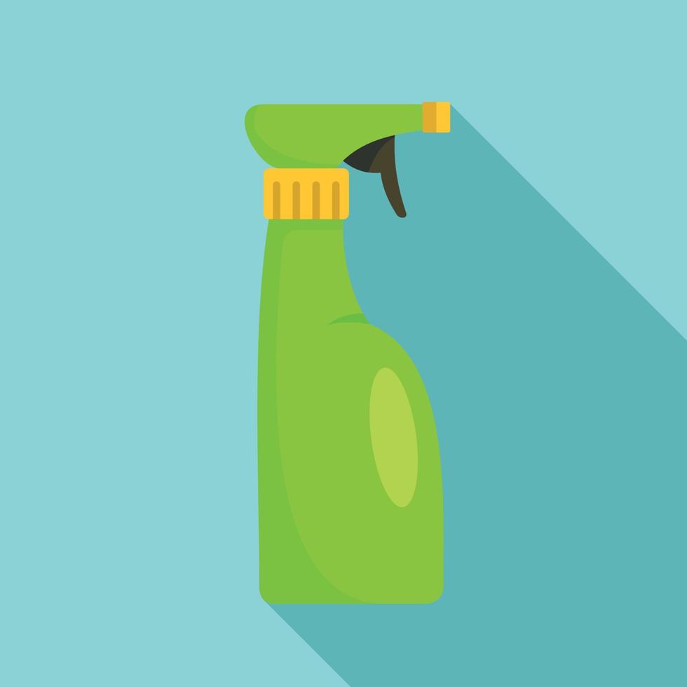 Spray bottle icon, flat style vector