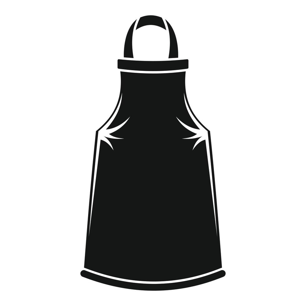 Barber apron icon, simple style vector