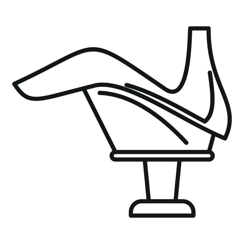 Woman shoe repair icon, outline style vector