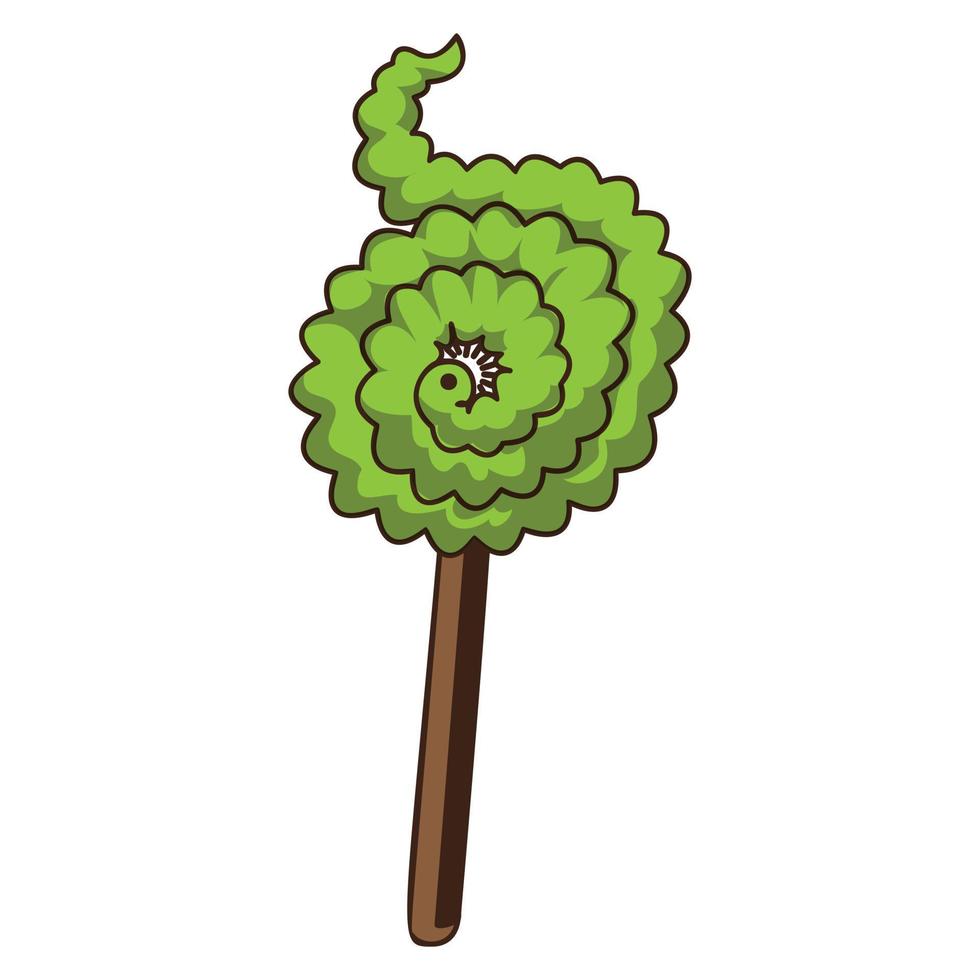 Halloween lollipop icon, cartoon style vector