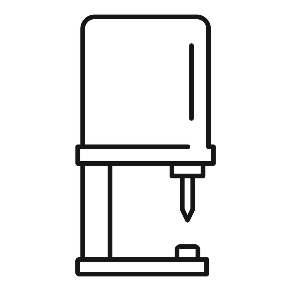 Piercing equipment icon, outline style vector