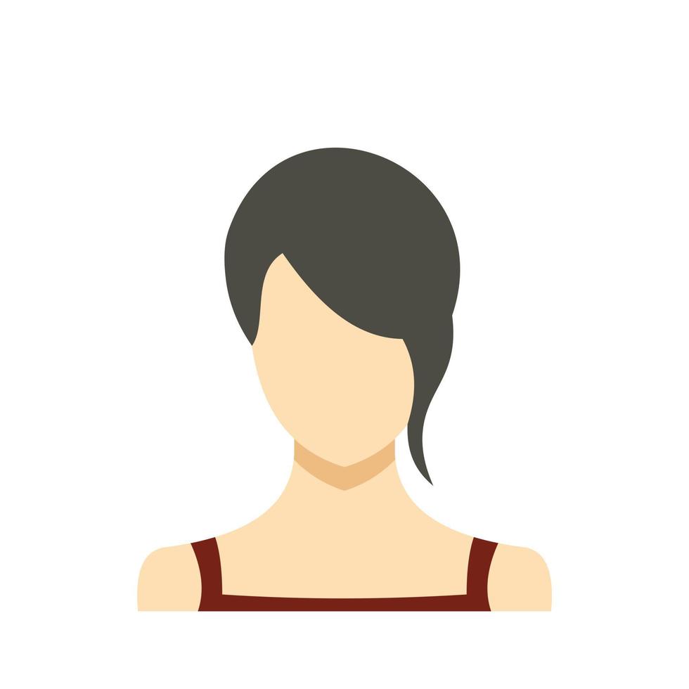 Girl avatar icon vector flat