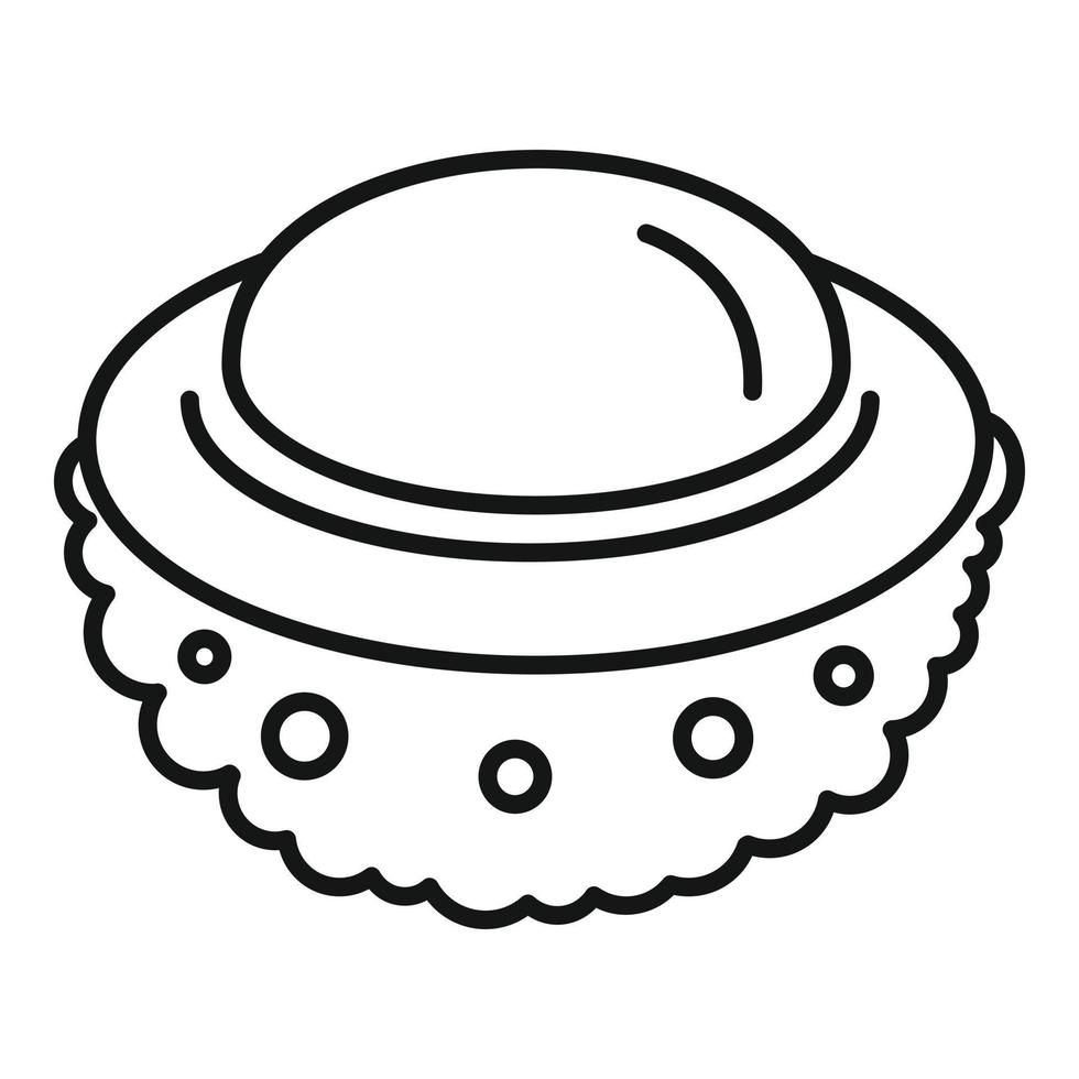 Half sweet lychees icon, outline style vector