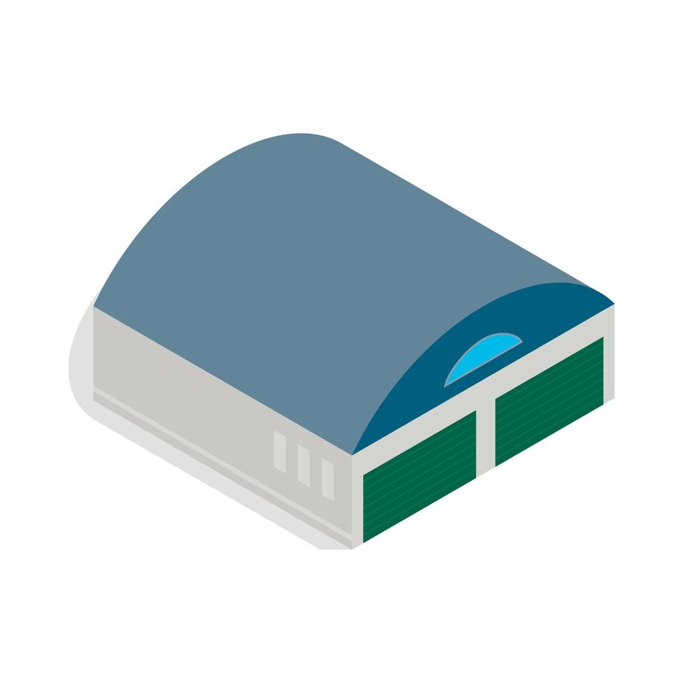 Hangar icon, isometric 3d style vector