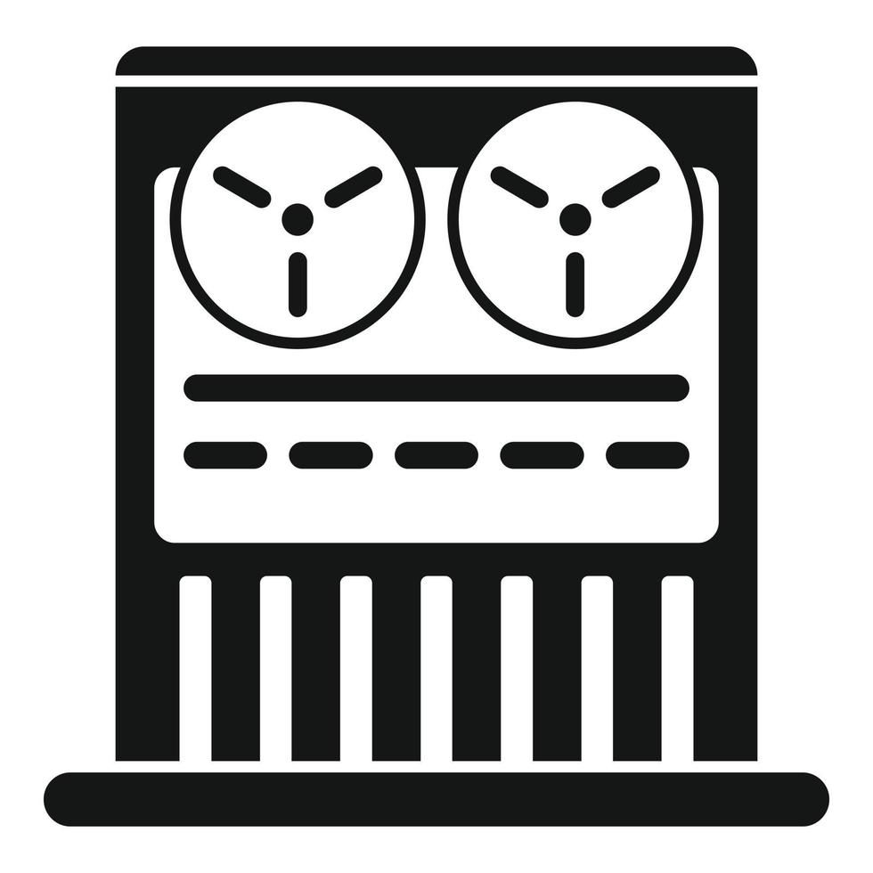 Old video recorder icon, simple style vector
