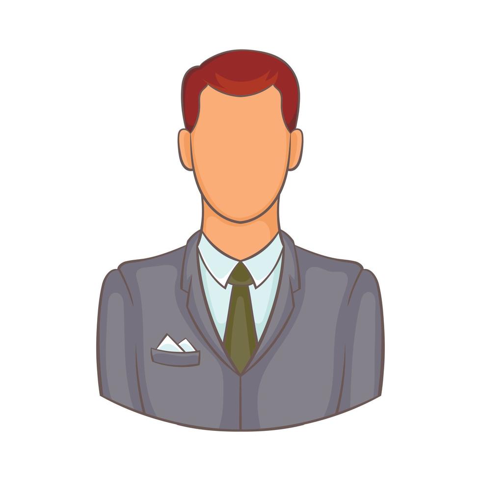 Businessman icon in cartoon style vector