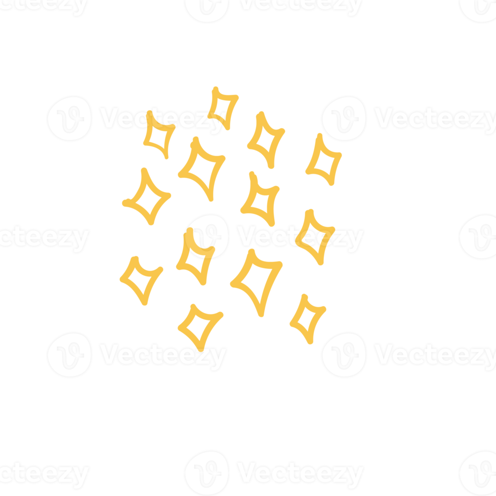 handgetekende groep gouden stippen voor de minimalistische stijldecoratie van de wenskaart png