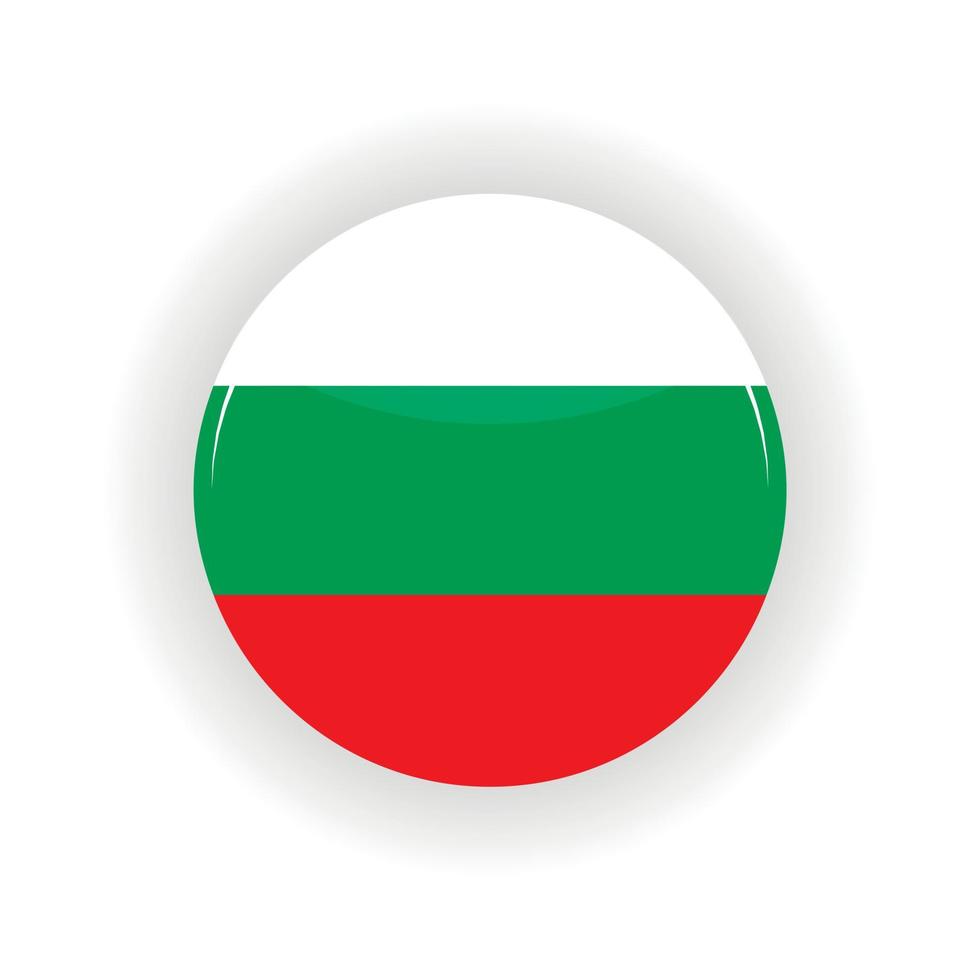 circulo de icono de bulgaria vector