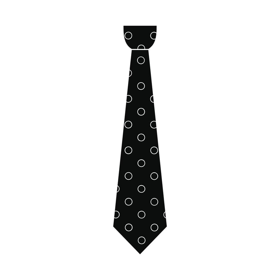 Textile tie icon, simple style vector