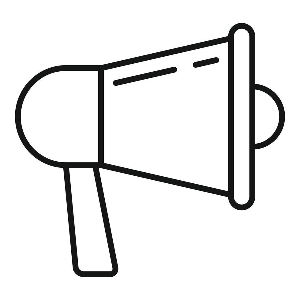 Megaphone storyteller icon, outline style vector