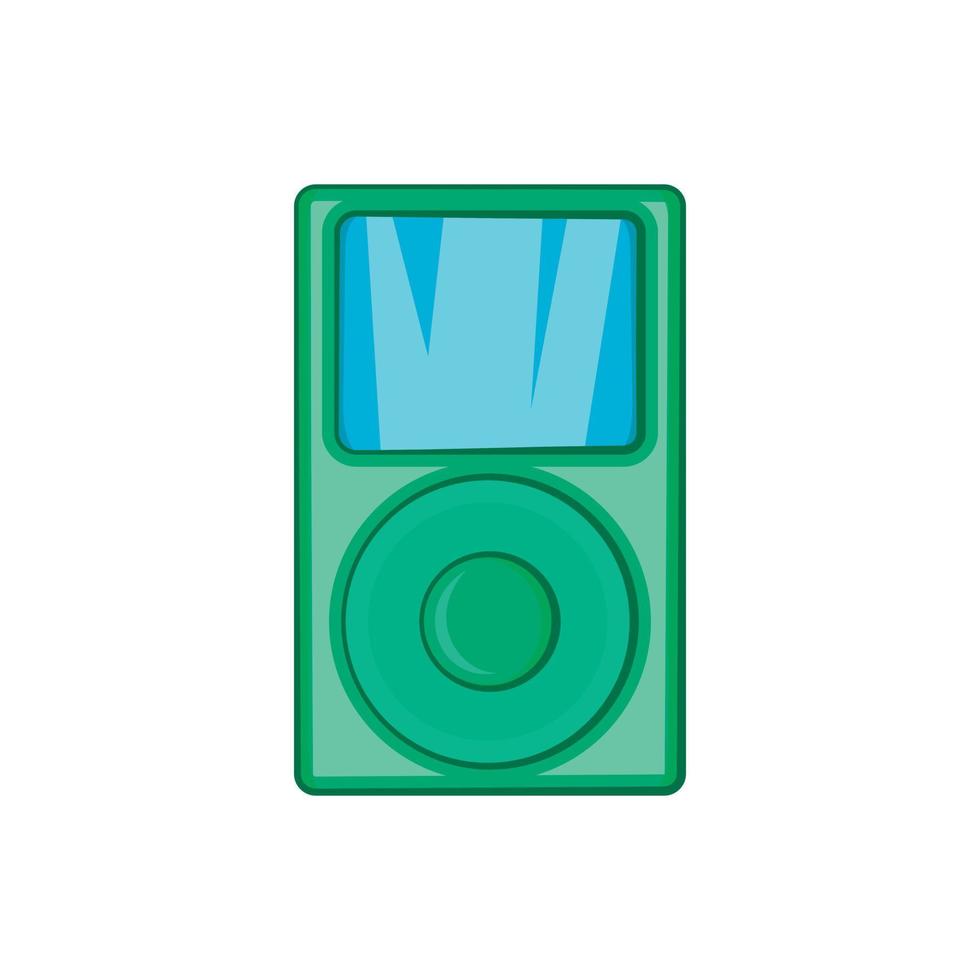 icono de reproductor de mp3 en estilo de dibujos animados vector