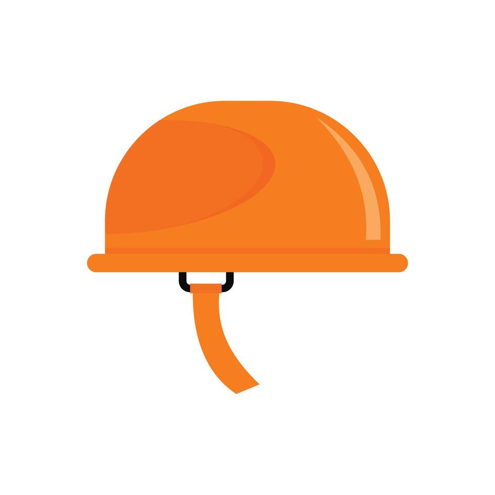 Hiking helmet icon, flat style vector