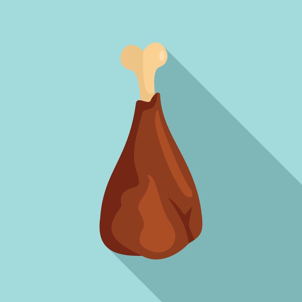 Meat flesh icon, flat style vector