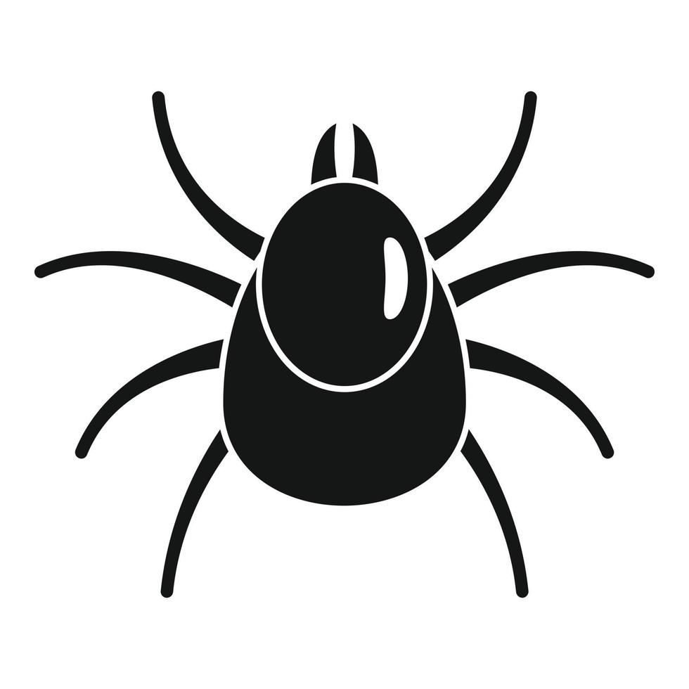 Insect mite icon, simple style vector