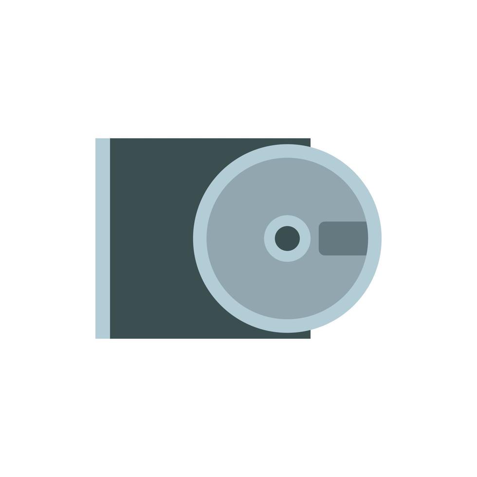 CD rom and disk icon flat style vector