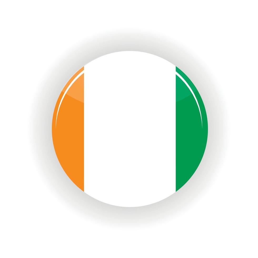 Ivory Coast icon circle vector
