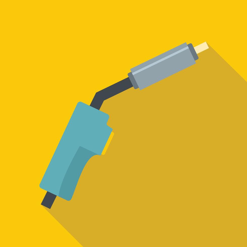 Burning gas icon, flat style vector