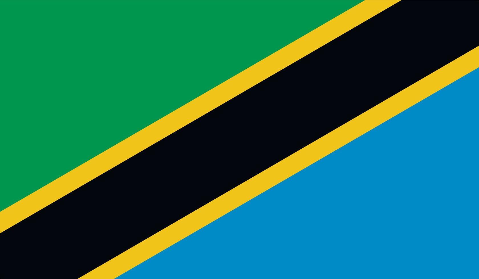 imagen de la bandera de tanzania vector