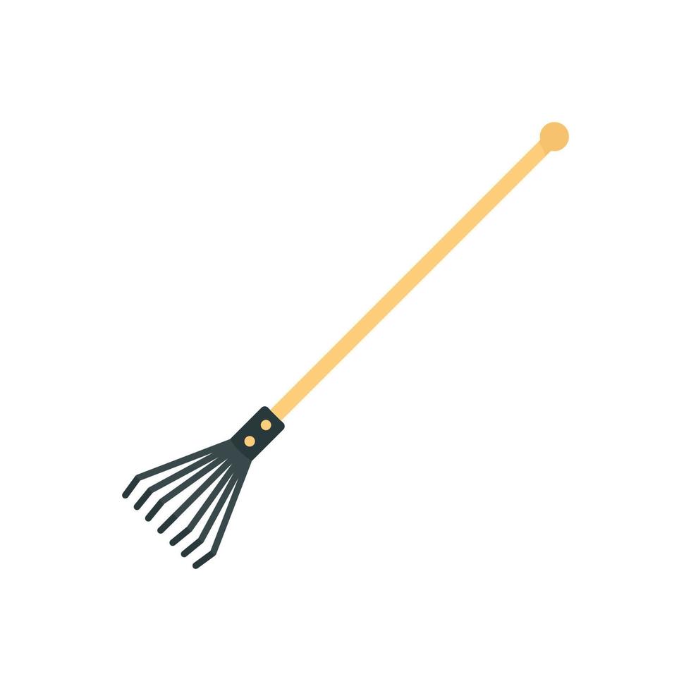 Fan rake icon, flat style vector
