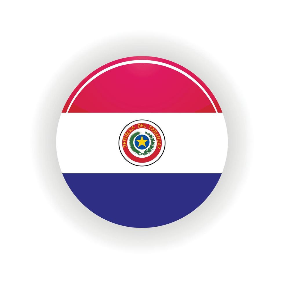 Paraguay icon circle vector