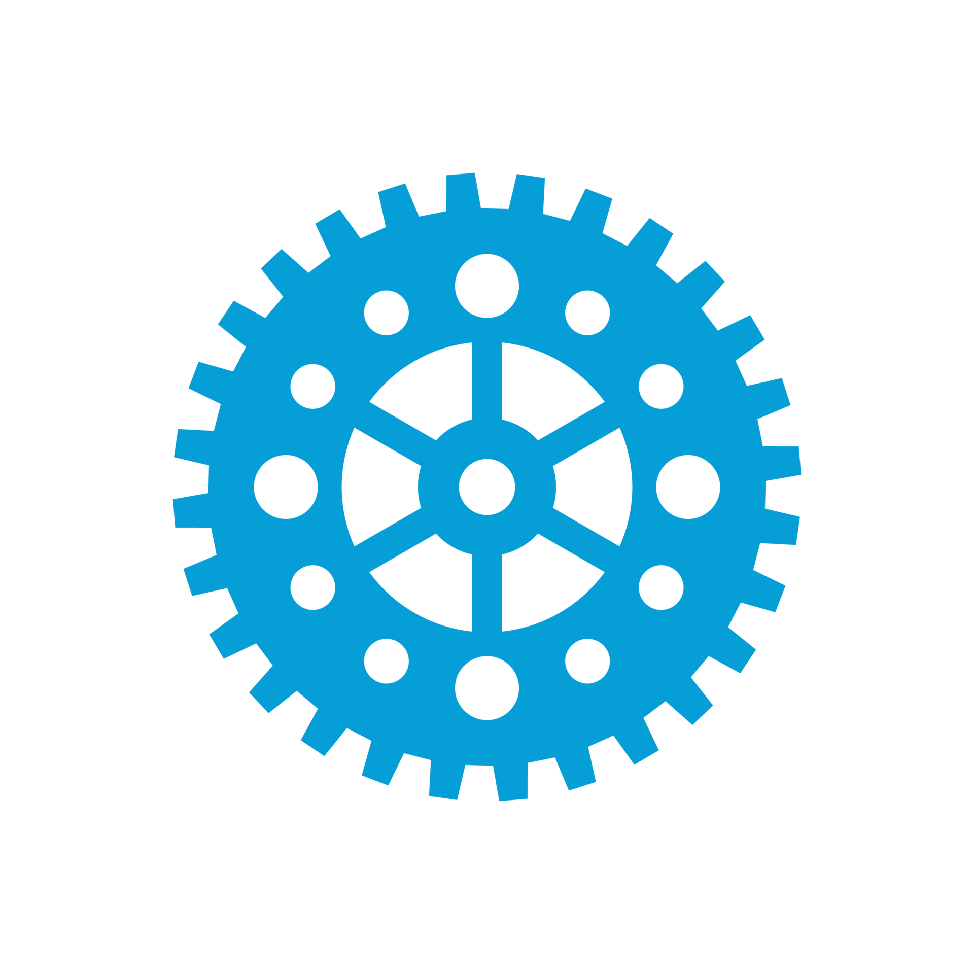 Gear wheel icon. Machine gear for setting Ideas to drive business