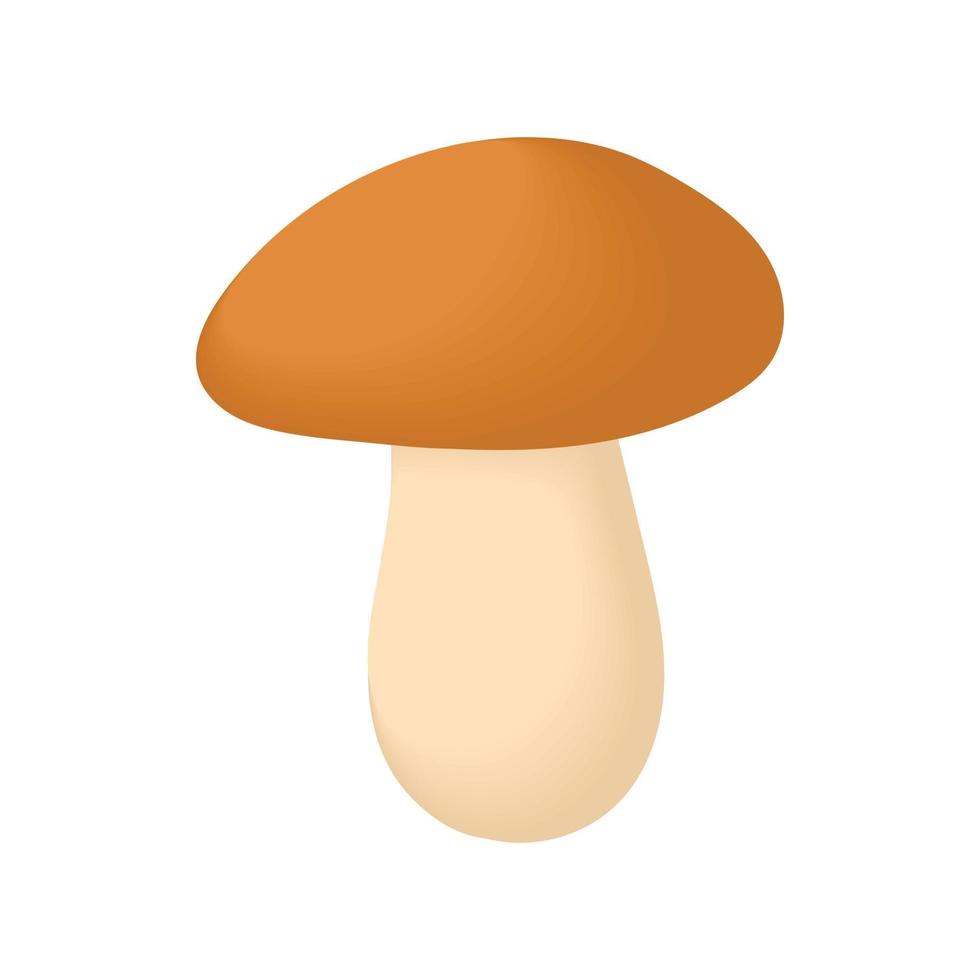 Mushroom icon, cartoon style vector