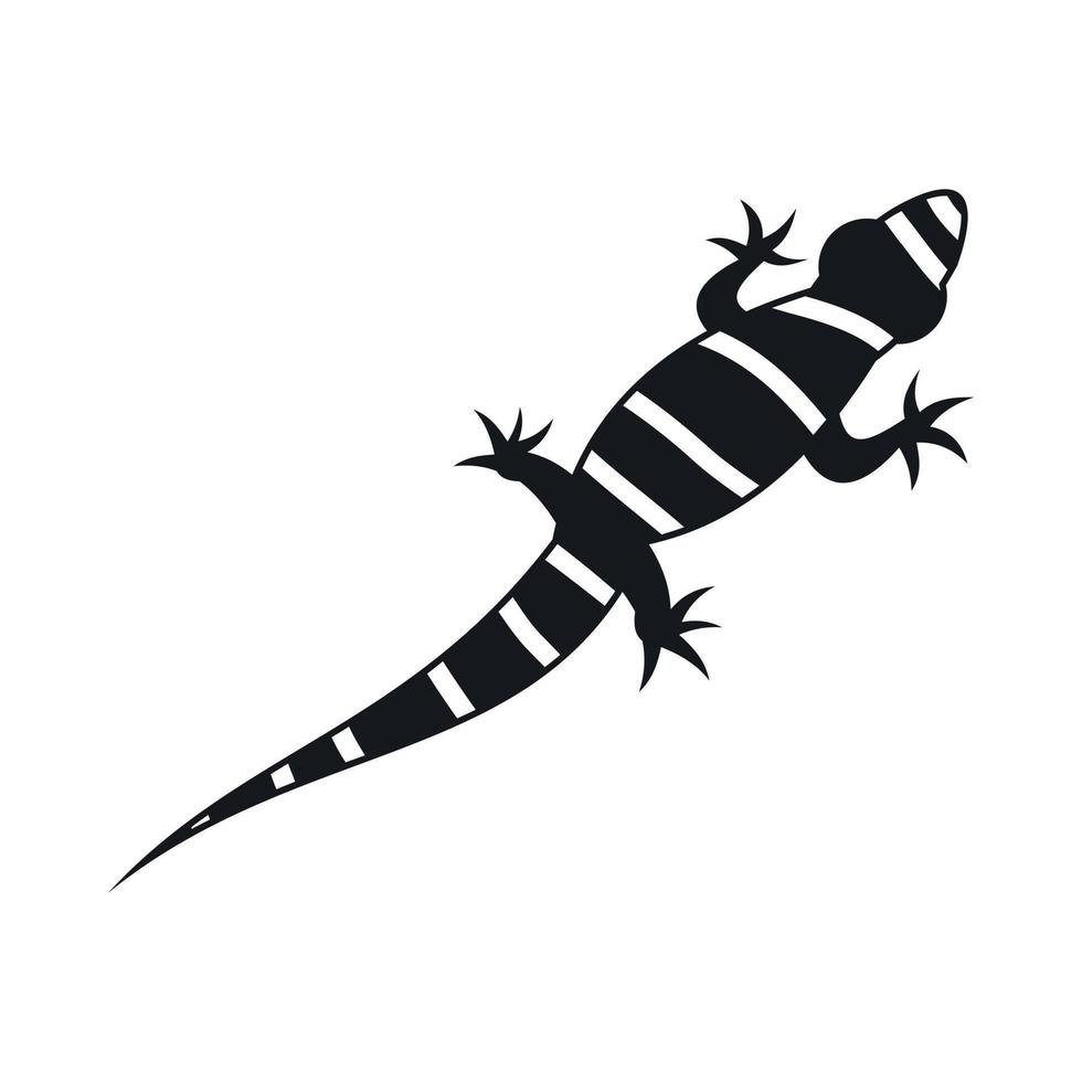 Lizard icon, simple style vector