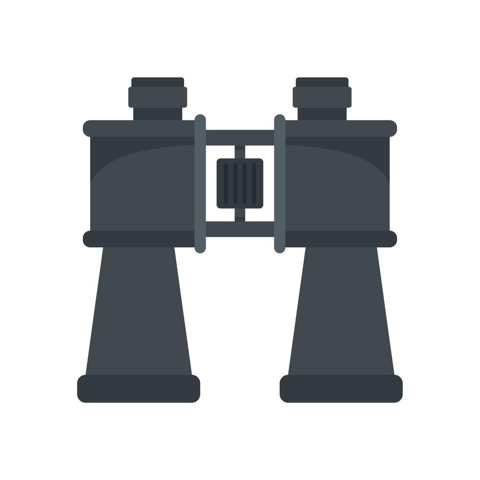 Binoculars icon, flat style vector