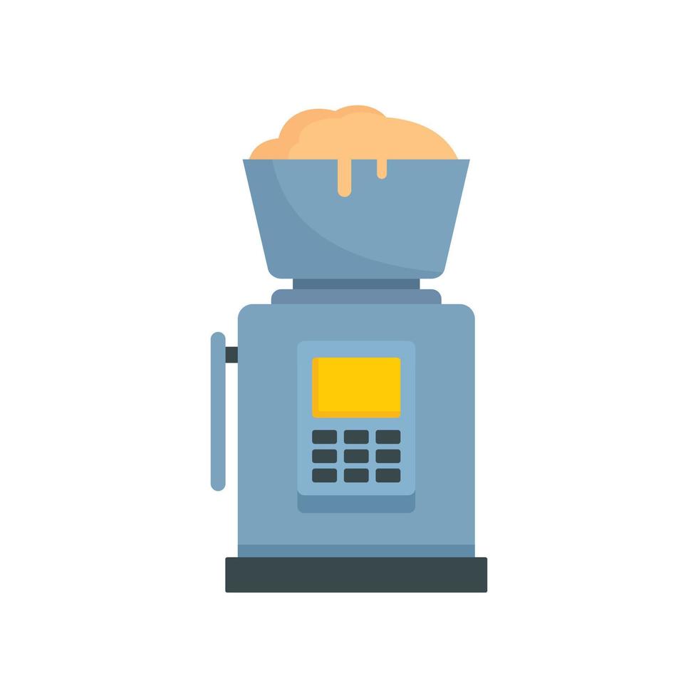 Dough factory equipment icon, flat style vector