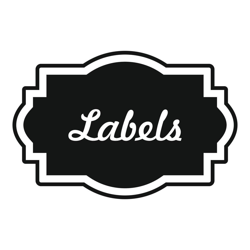 Nice label icon, simple style. vector