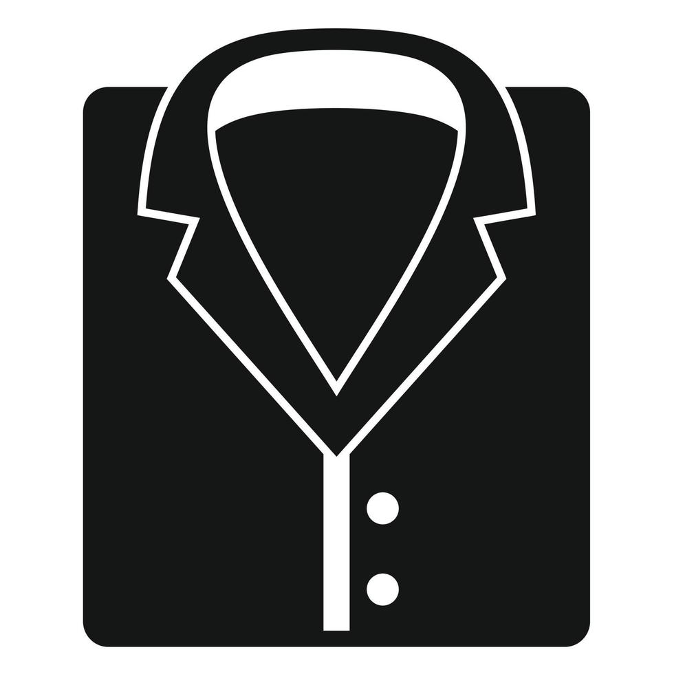 icono de camisa de laboratorio forense, estilo simple vector