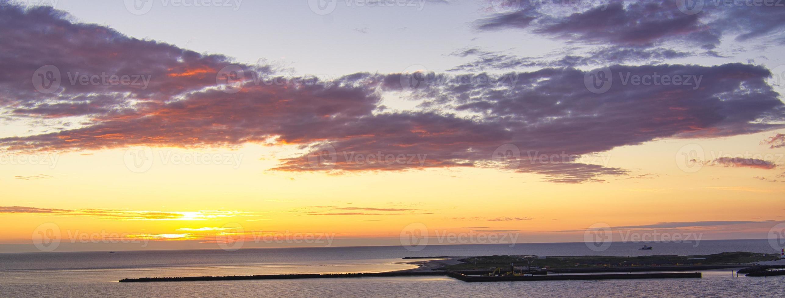 Heligoland - island dune - sunrise photo