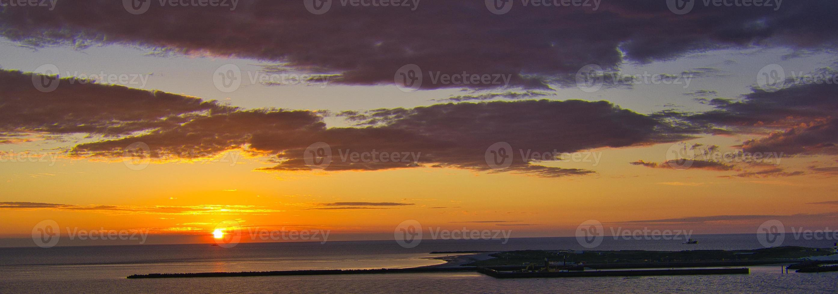 Heligoland - island dune - sunrise photo