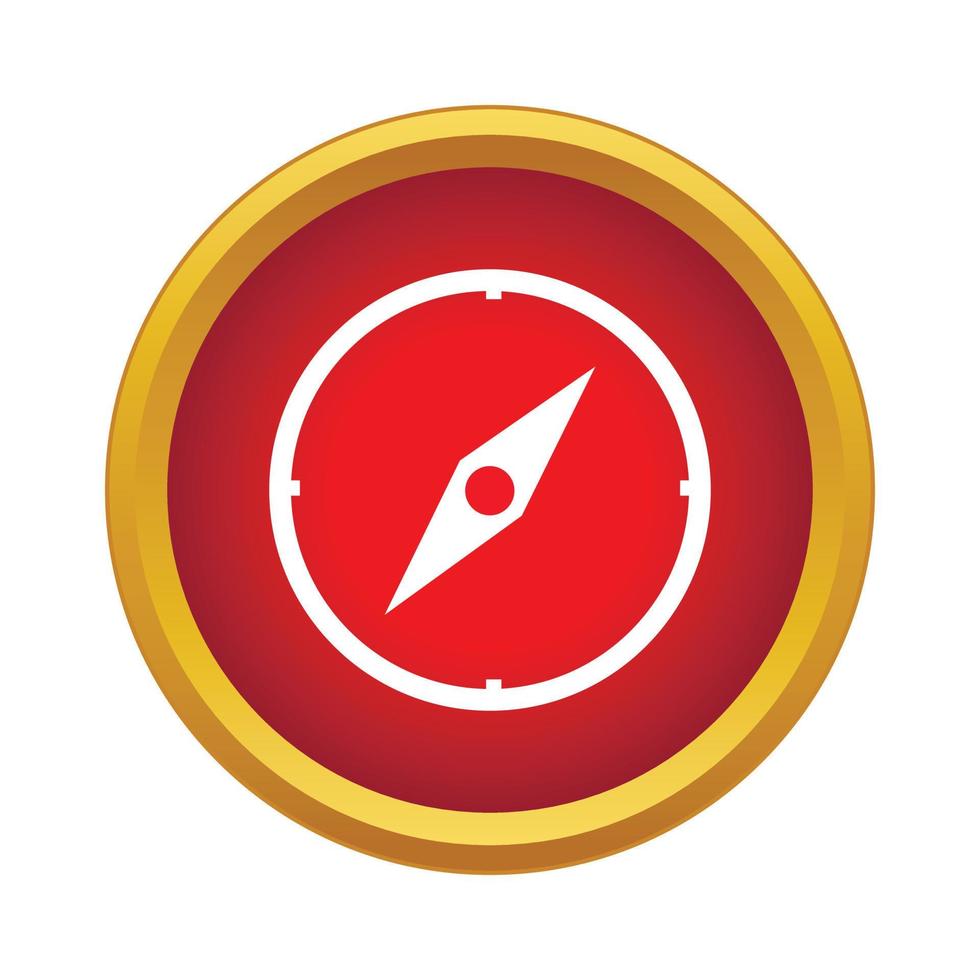 Compass icon, simple style vector
