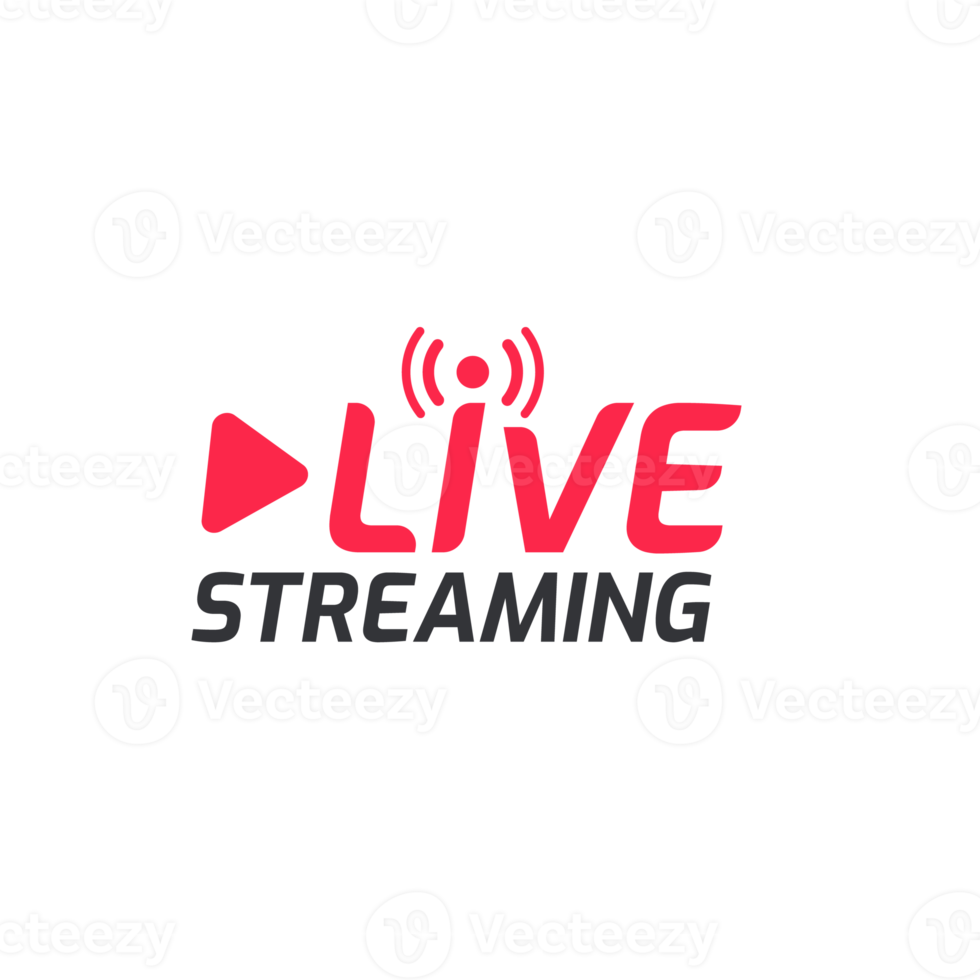 Live streaming symbol set Online broadcast icon The concept of live streaming for selling on social media. png