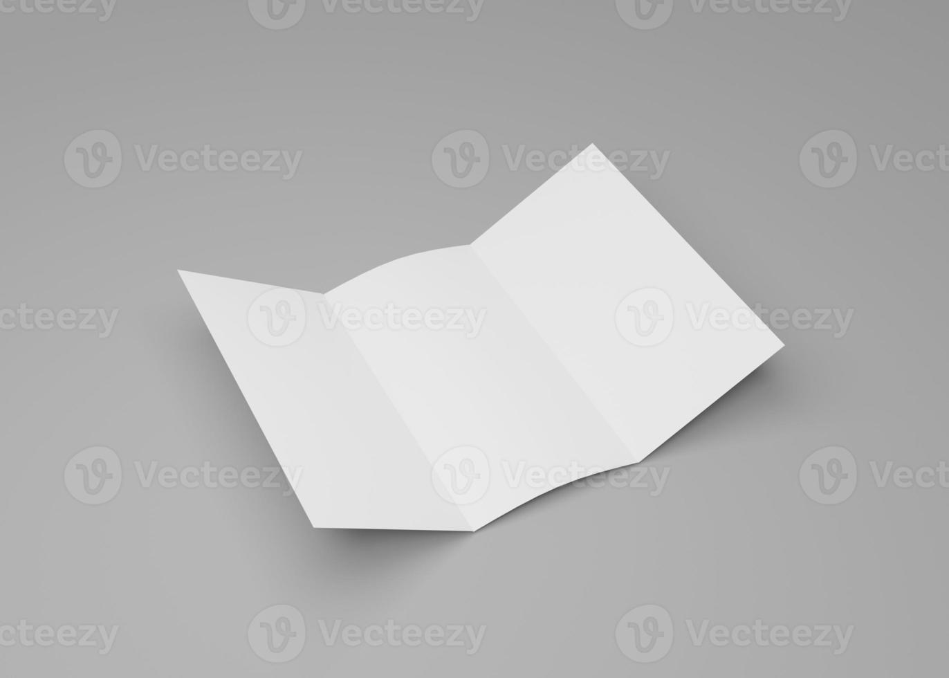 Trifold brochure or invitation mockup photo