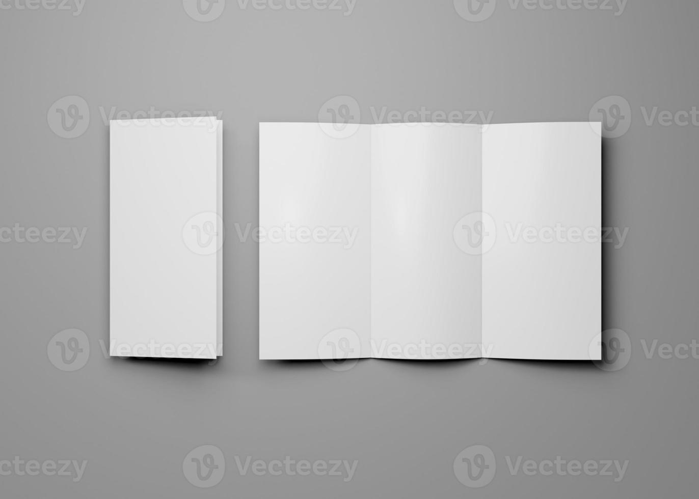 Trifold brochure mockup photo