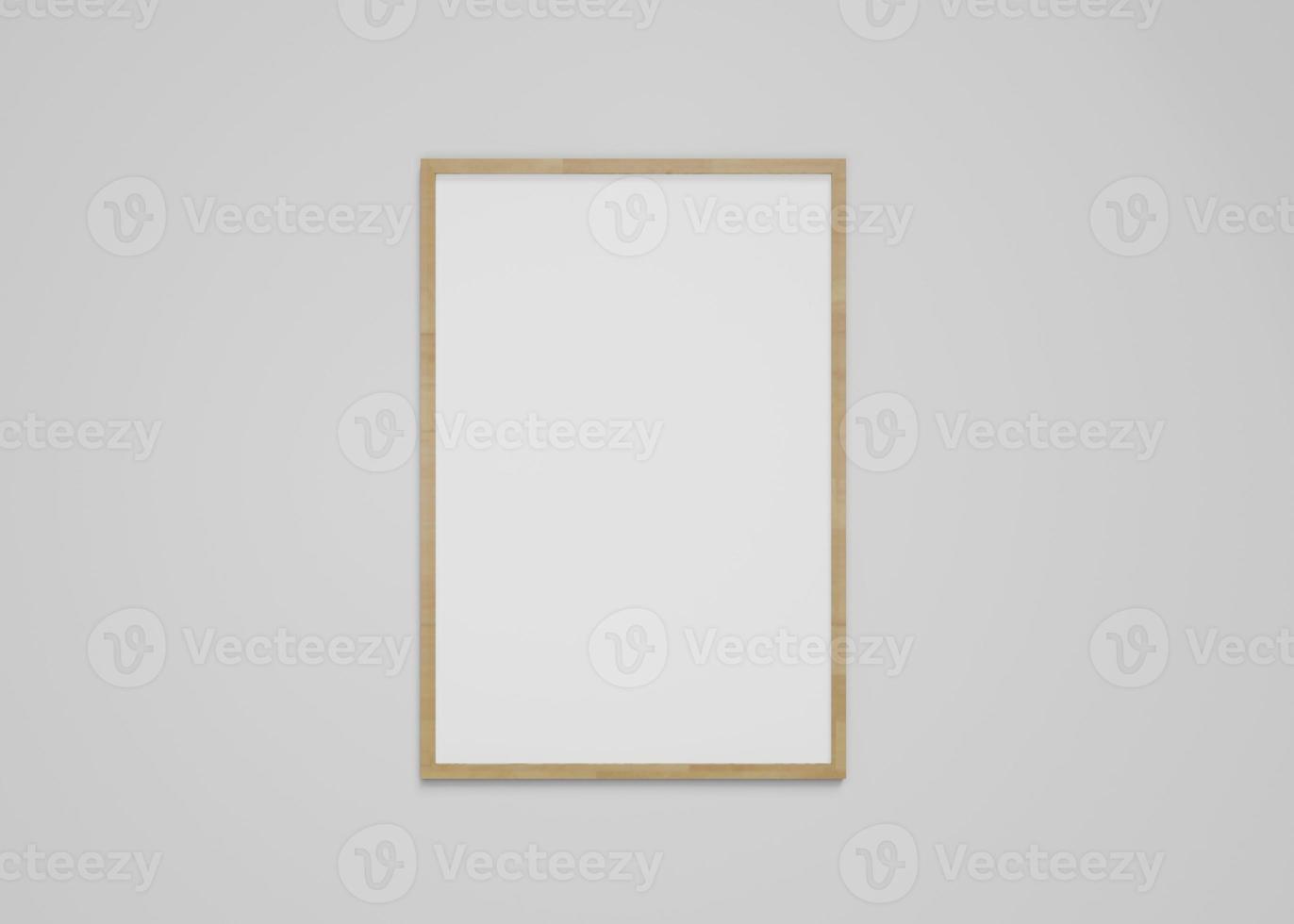 Wooden frame mockup photo