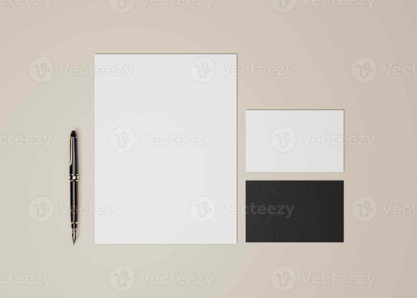 Stationary set mockup photo