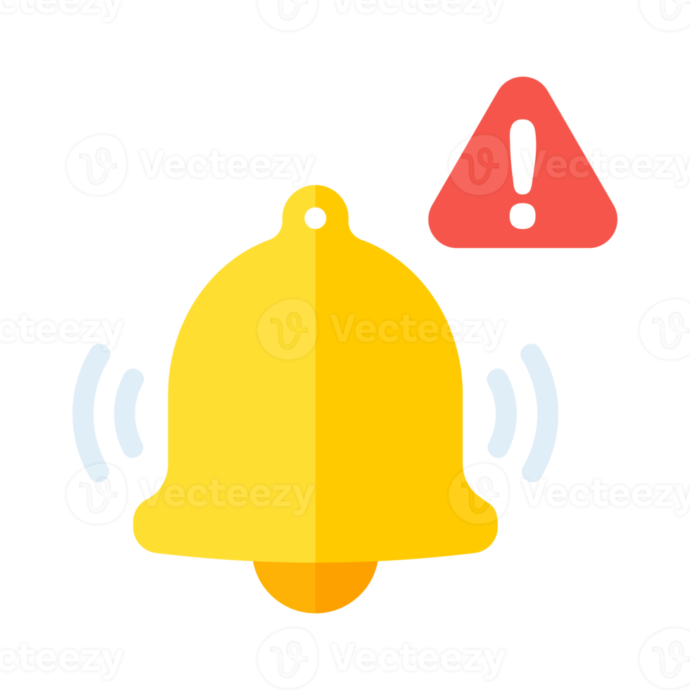 notification. The golden bell vibrating loudly alerted the event. schedule appointment time png
