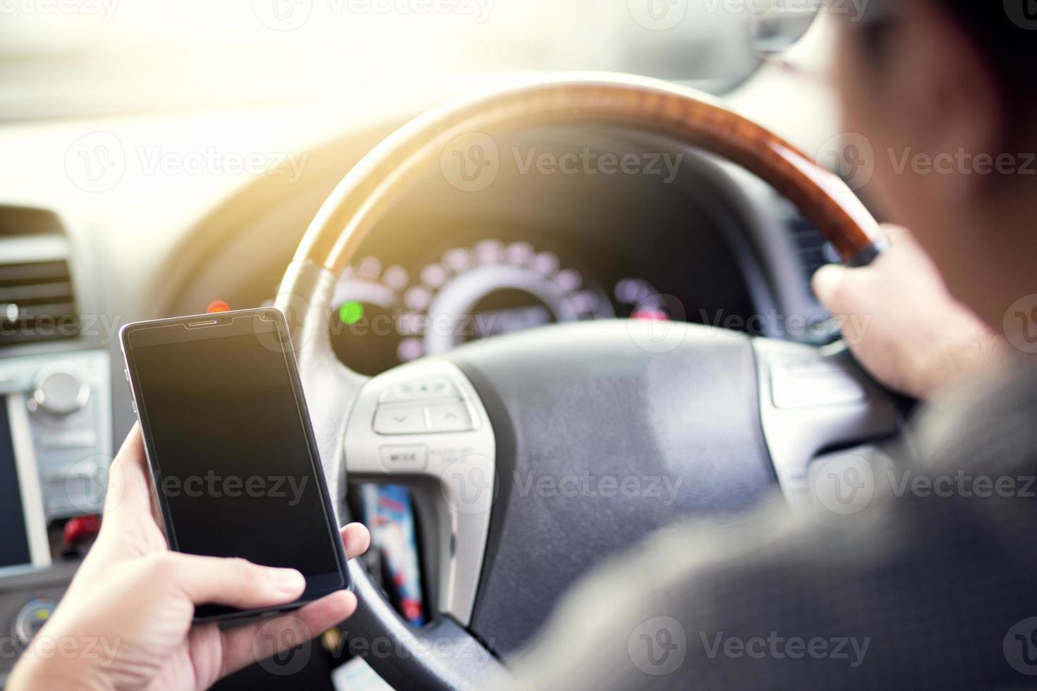 using smart phone mobile phone in car. 14628900 Stock Photo at Vecteezy