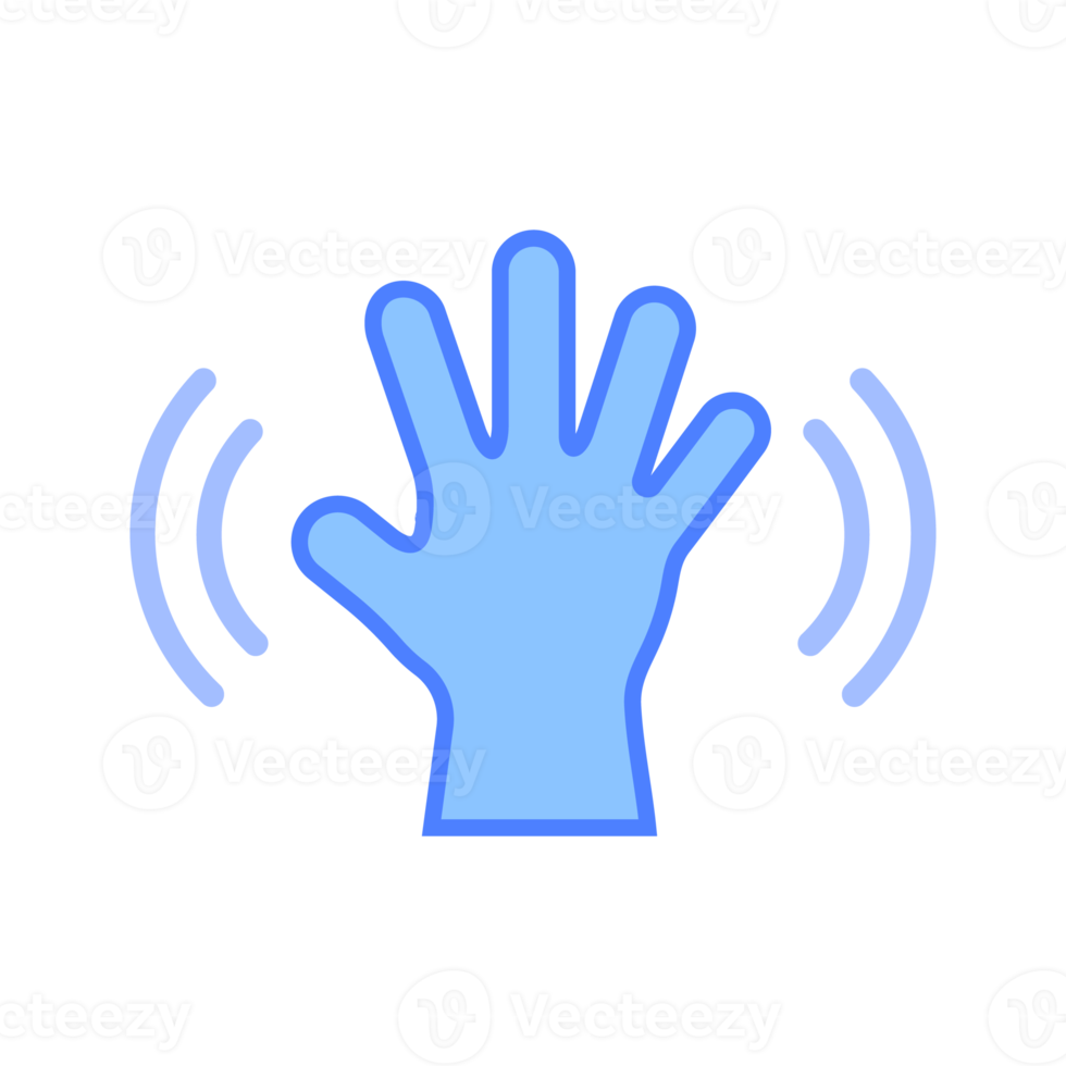 icône de la main. main de dessin animé portant des gants pour prévenir le virus le concept de lavage des mains tue les bactéries png