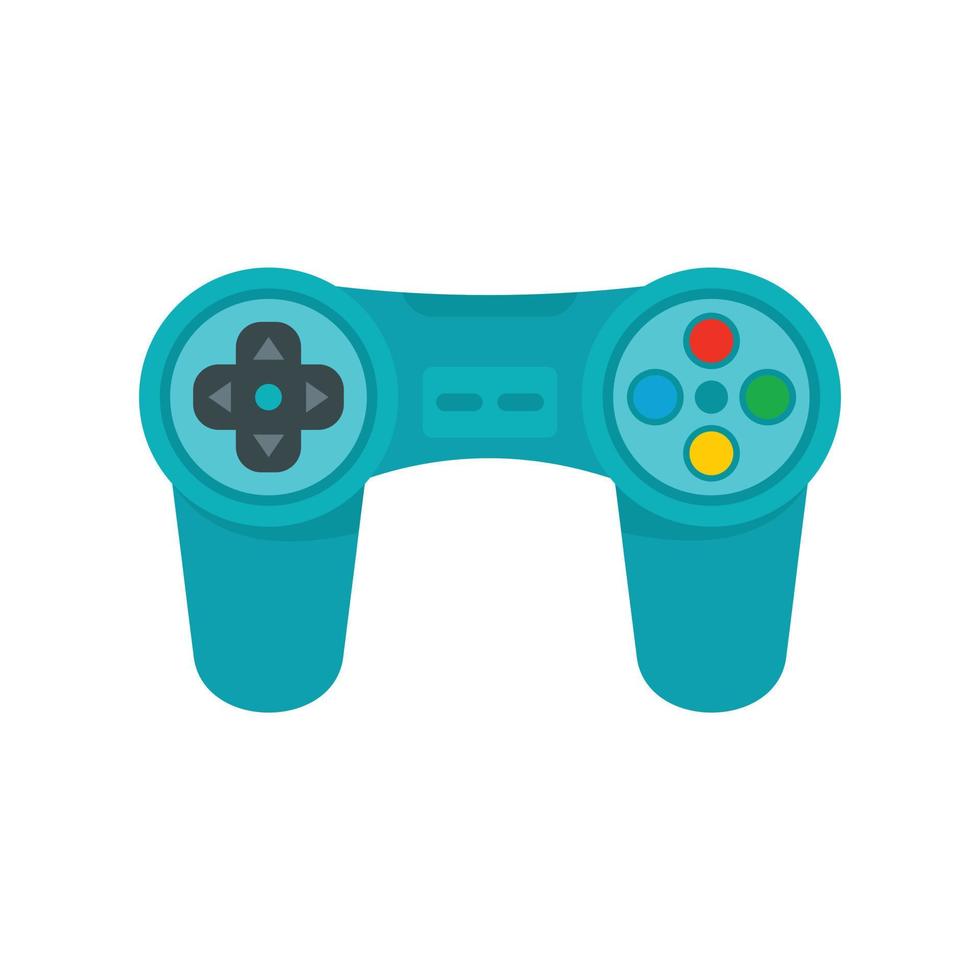 Gadget game controller icon, flat style vector