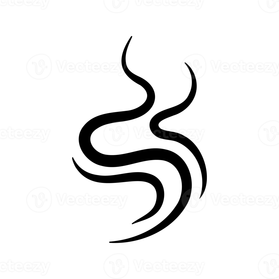 Smoke lines. Hot vapors that evaporate from food and beverages. png