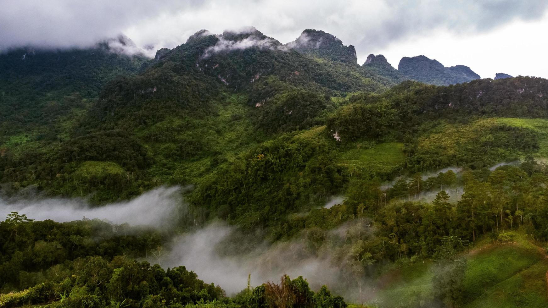 landscape of mountain Doi Luang Chiang Dao Chiang Mai Thailand photo