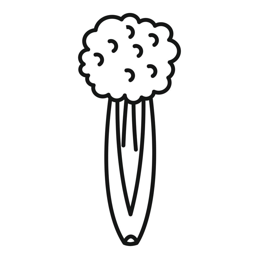 Celery vegetables icon, outline style vector