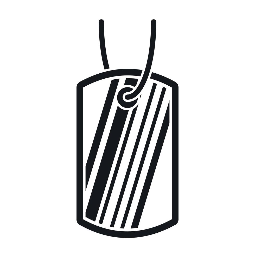 icono de insignia del ejército, estilo simple vector